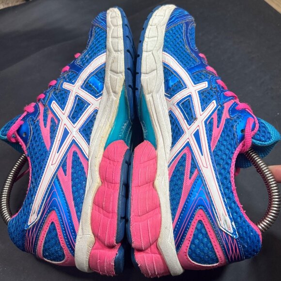 Asics Gel Flux 2 Womens Size 8 Blue & Pink Running Shoes T568N - Picture 7 of 12